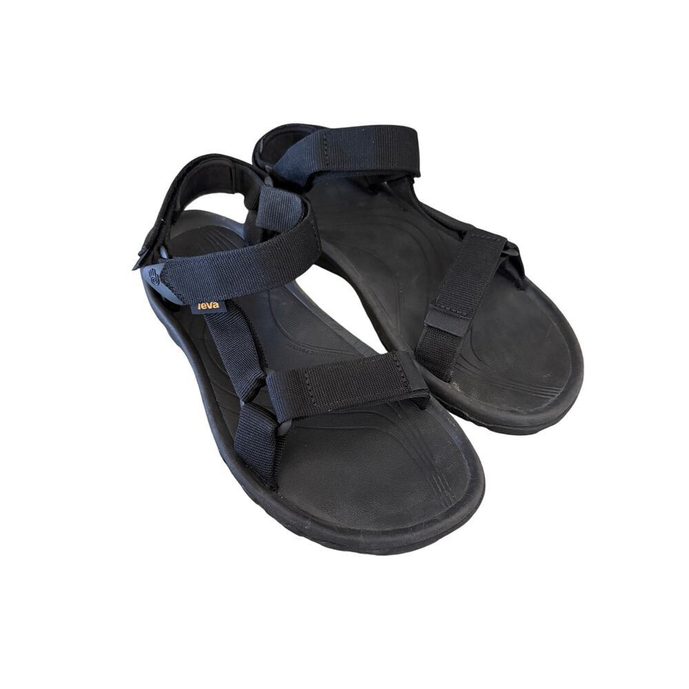 Teva Black Hurricane XLT2 Men Sandals Size 9 42 EU Adjustable Straps Outdoorsy